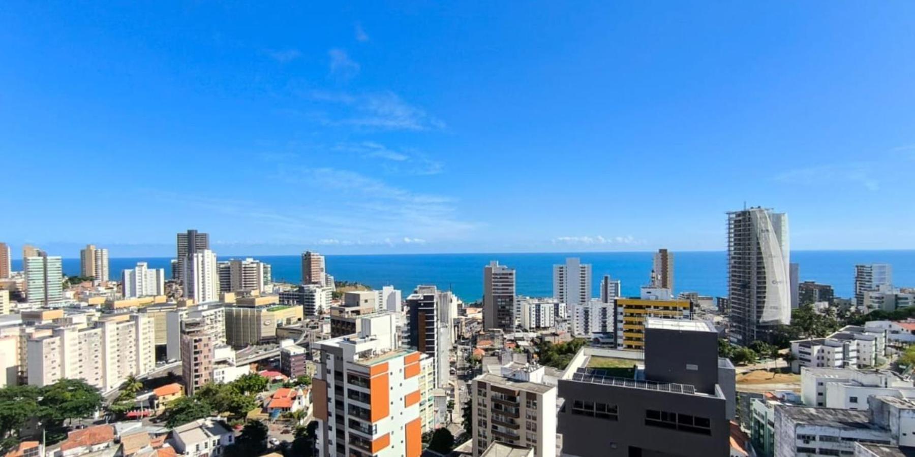 Lindo Studio Vista Mar Na Barra Com Piscina No Rooftop Do Edf, Proximo Ao Porto Da Barra 萨尔瓦多 外观 照片